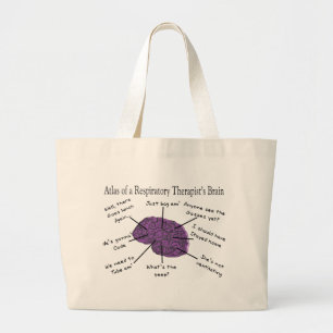 Bolso De Tela Gigante Atlas de un cerebro del terapeuta respiratorio