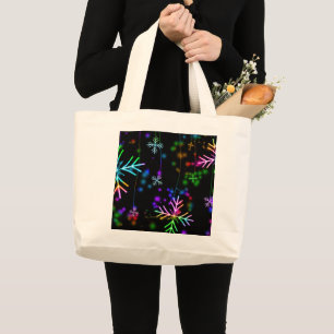 Bolso De Tela Gigante Atmósfera navideña festiva y animada de SlipperyJo