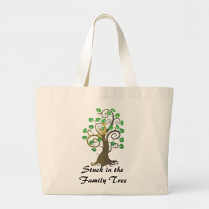 Bolso De Tela Gigante Atrapado en el árbol familiar