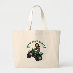 Bolso De Tela Gigante ATV claro Chica de cuatro ruedas