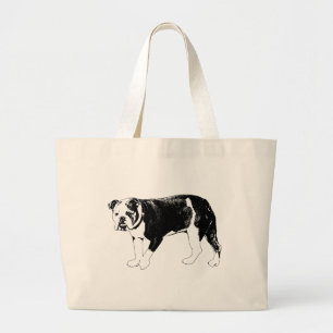 Bolso De Tela Gigante Audacia Urbana, Figura de Bulldog
