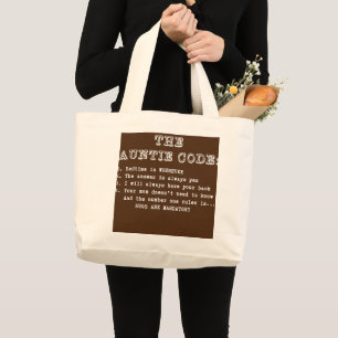 Bolso De Tela Gigante Aunaciones humorísticas códigos sarcásticos gracio