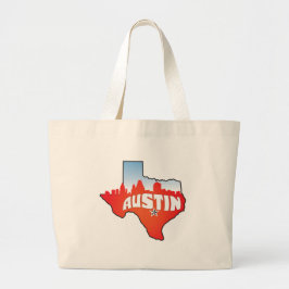 Bolso De Tela Gigante Austin Texas Cityscape