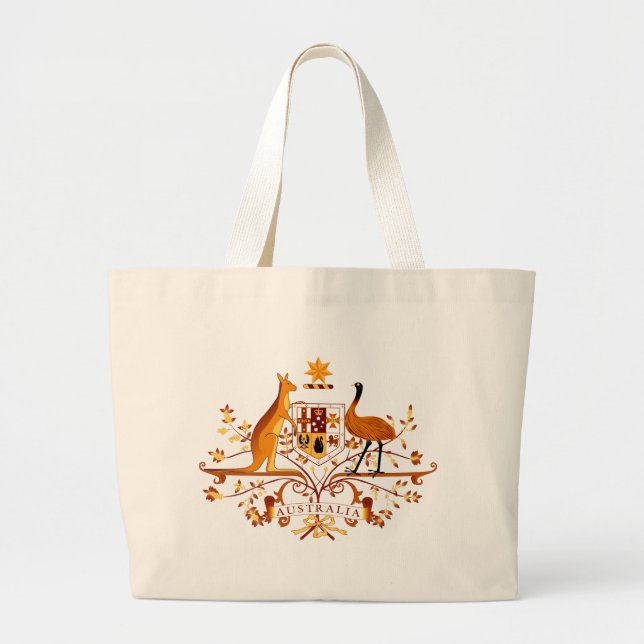 Bolso De Tela Gigante Australia COA Brown (Frente)