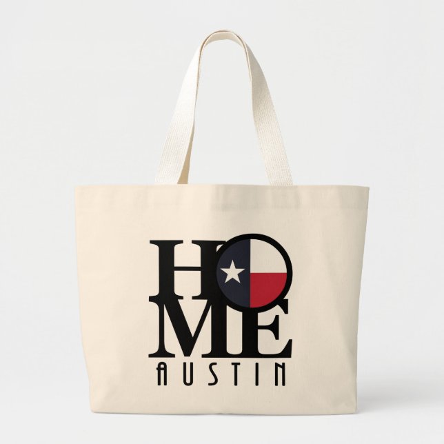 Bolso De Tela Gigante Austtin Texas (Frente)