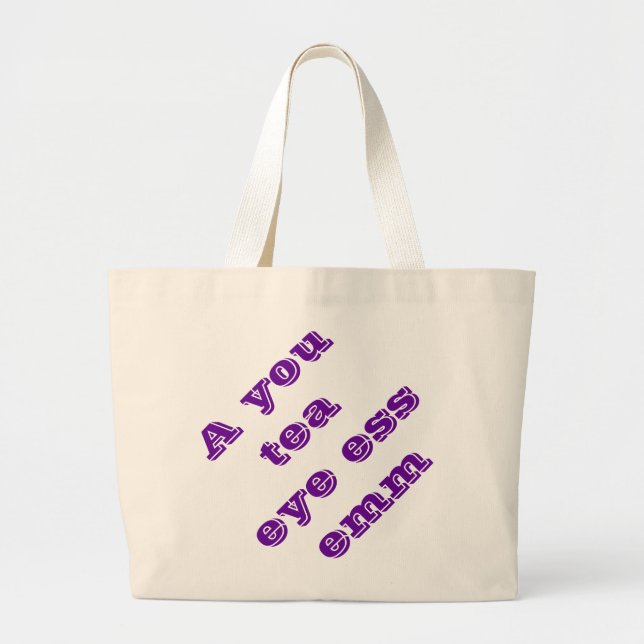 Bolso De Tela Gigante Autismo (Frente)