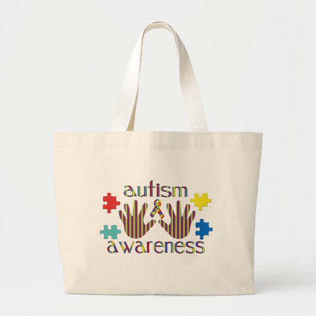 Bolso De Tela Gigante Autismo Aawareness (Frente)