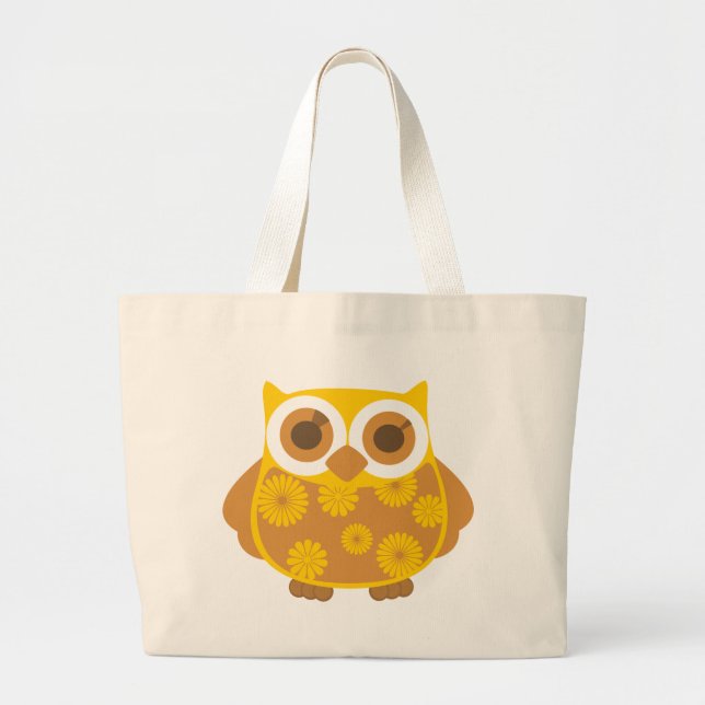 Bolso De Tela Gigante Autumn Owl (Frente)
