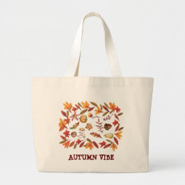 BOLSO DE TELA GIGANTE AUTUMN VIBE GRAN BAÑO DE TOTE