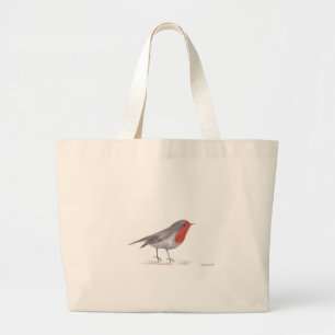Bolso De Tela Gigante ave roja