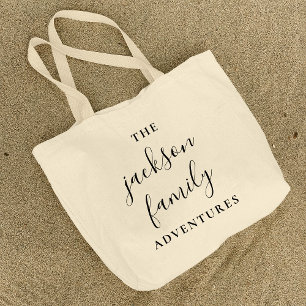 Bolso De Tela Gigante Aventuras familiares   Minimalista moderno origina