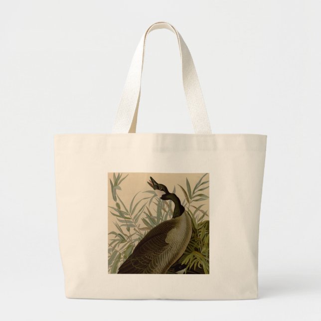 Bolso De Tela Gigante Aves silvestres de Cría de Canadá Audubon (Frente)