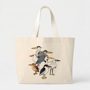 Bolso De Tela Gigante Aves zancudas de encargo