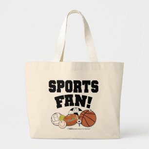 Bolso De Tela Gigante Avid Sports Fan - Personajes de la pelota deportiv