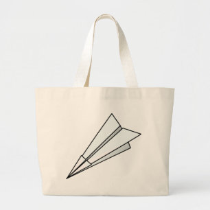 Bolso De Tela Gigante Avión de papel