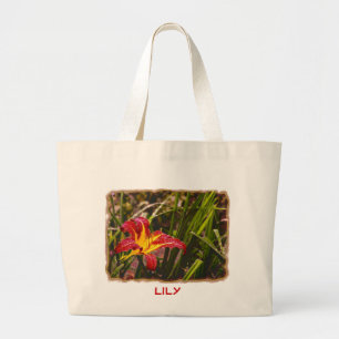 Bolso De Tela Gigante Ayer Lily Después De La Lluvia