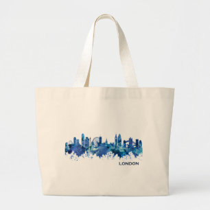 Bolso De Tela Gigante Azul aéreo de Inglaterra de Londres