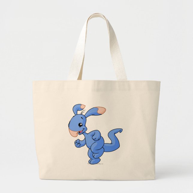 Bolso De Tela Gigante Azul de Blumaroo (Frente)