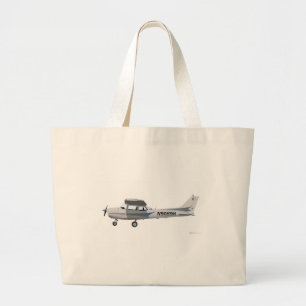 Bolso De Tela Gigante Azul de Cessna 172 Skyhawk