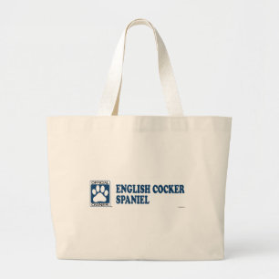 Bolso De Tela Gigante Azul de cocker spaniel del inglés