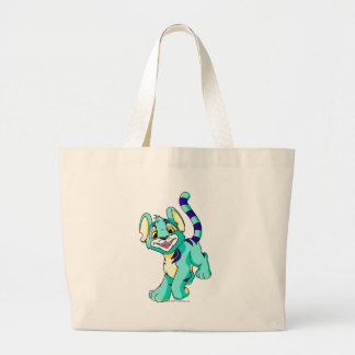 Bolso De Tela Gigante Azul de Kougra