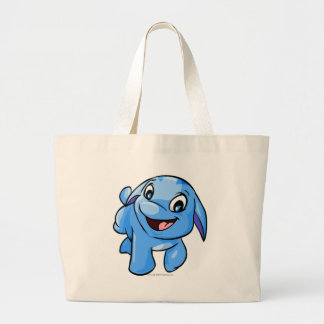 Bolso De Tela Gigante Azul de Poogle