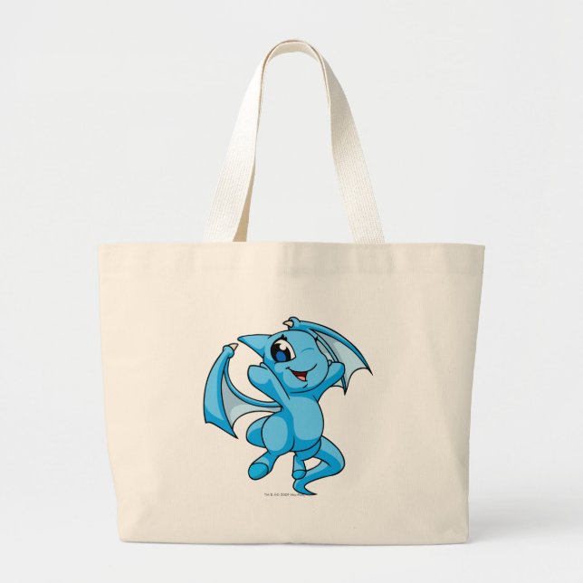 Bolso De Tela Gigante Azul de Shoyru (Frente)