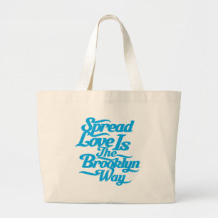 Bolso De Tela Gigante Azul del amor de Brooklyn