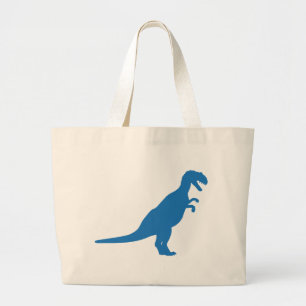 Bolso De Tela Gigante Azul dinosaurio