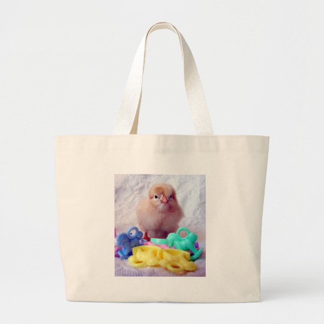Bolso De Tela Gigante Baby Chick, Perfecto Para Baby Shower (Frente)
