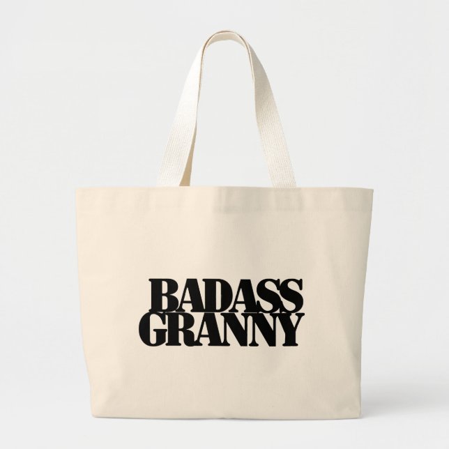 Bolso De Tela Gigante Badass Granny (Frente)