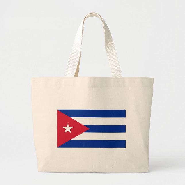 Bolso De Tela Gigante Bag with Flag of Cuba (Frente)