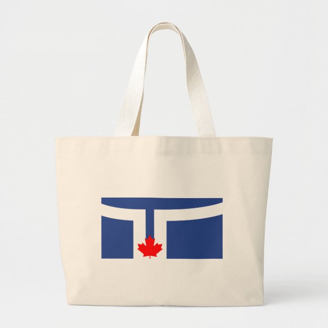 Bolso De Tela Gigante Bag with Flag of Toronto, Canada (Frente)