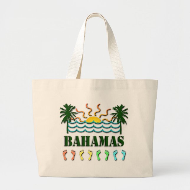 Bolso De Tela Gigante Bahamas (Frente)