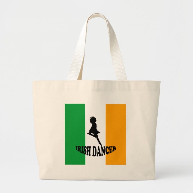 Bolso De Tela Gigante Bailarín irlandés del paso (Frente)