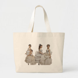 Bolso De Tela Gigante Bailarinas románticas
