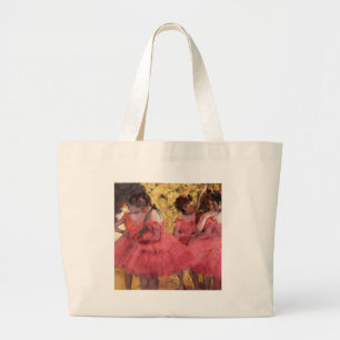 Bolso De Tela Gigante Bailarines en rosa