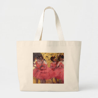 Bolso De Tela Gigante Bailarines en rosa