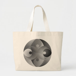 Bolso De Tela Gigante Balance B/W por Kenneth Yoncich