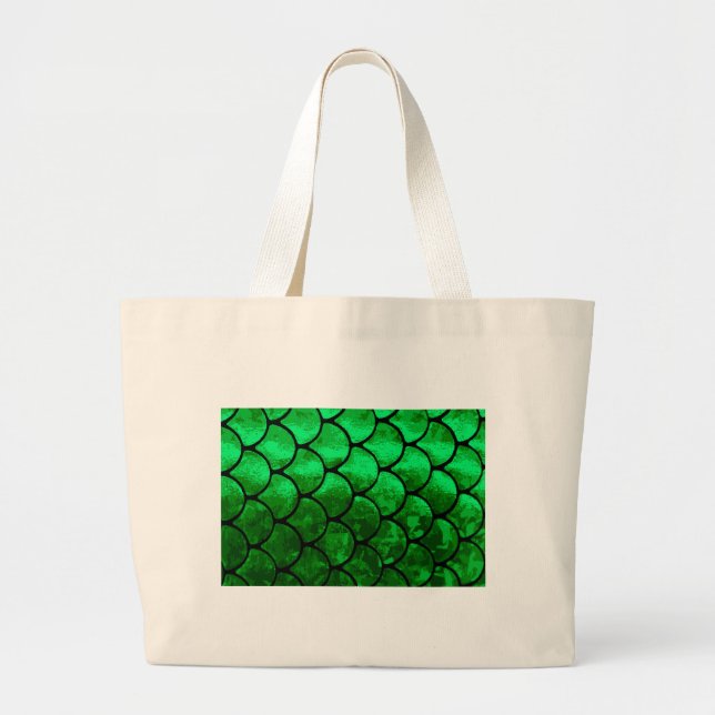 Bolso De Tela Gigante balanza de peces (Frente)