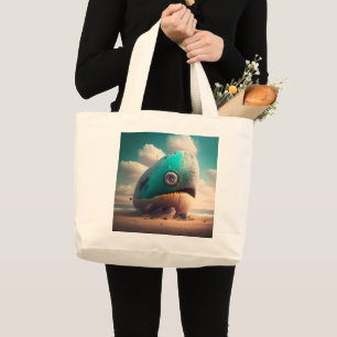 Bolso De Tela Gigante Ballena extraña