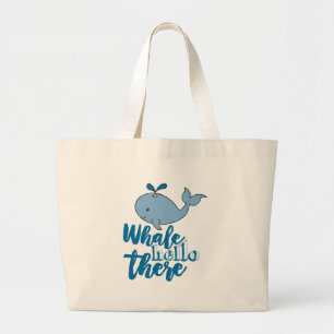 Bolso De Tela Gigante Ballena Hola Allí Personalizado De Ballenas Cuesta