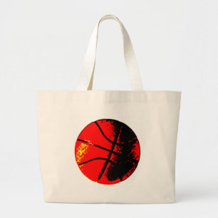 Bolso De Tela Gigante Baloncesto de arte pop