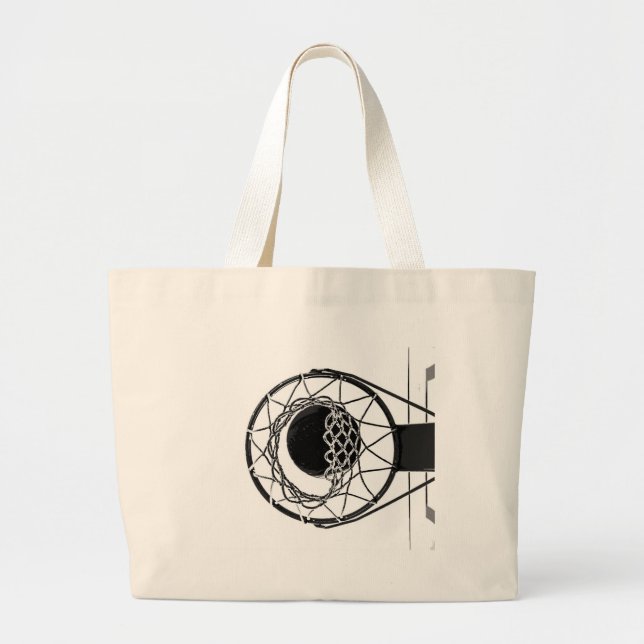 Bolso De Tela Gigante Baloncesto de arte pop (Frente)