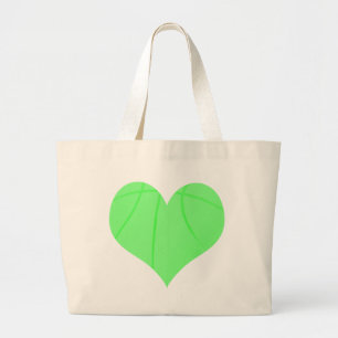 Bolso De Tela Gigante Baloncesto de la verde lima