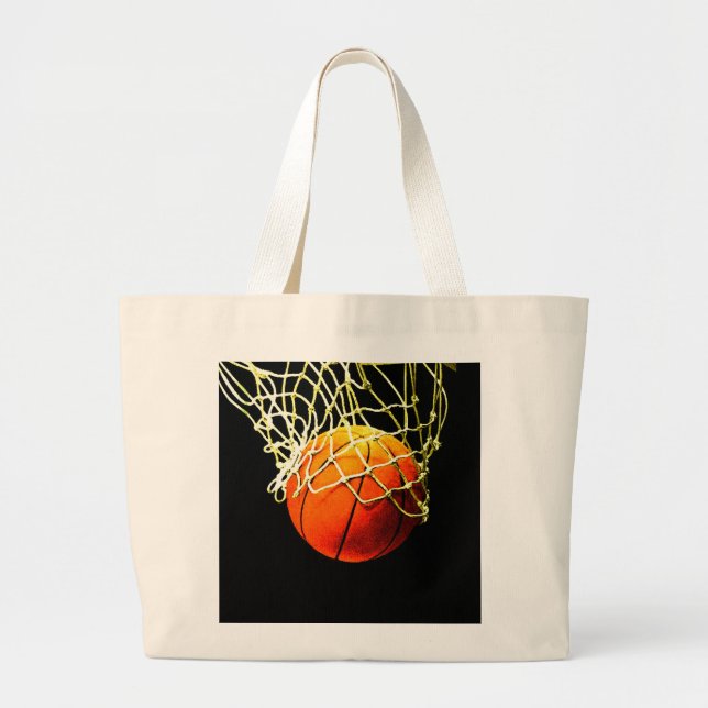 Bolso De Tela Gigante Baloncesto I Love (Frente)