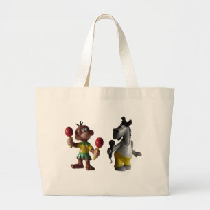 Bolso De Tela Gigante Banana Blues Bag