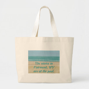 Bolso De Tela Gigante Bandejas de lienzo WV de Beach Sand Ocean Fairmont
