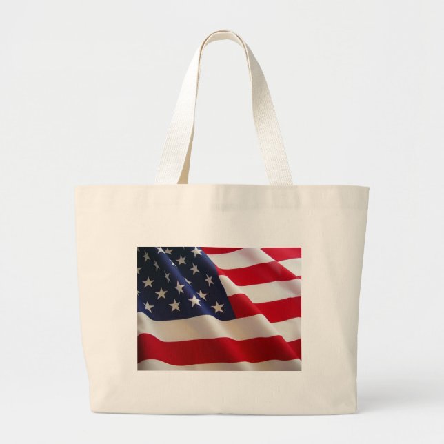 Bolso De Tela Gigante Bandera americana (Frente)