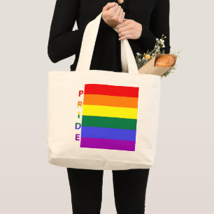 Bolso De Tela Gigante Bandera arco iris del Orgullo LGBT